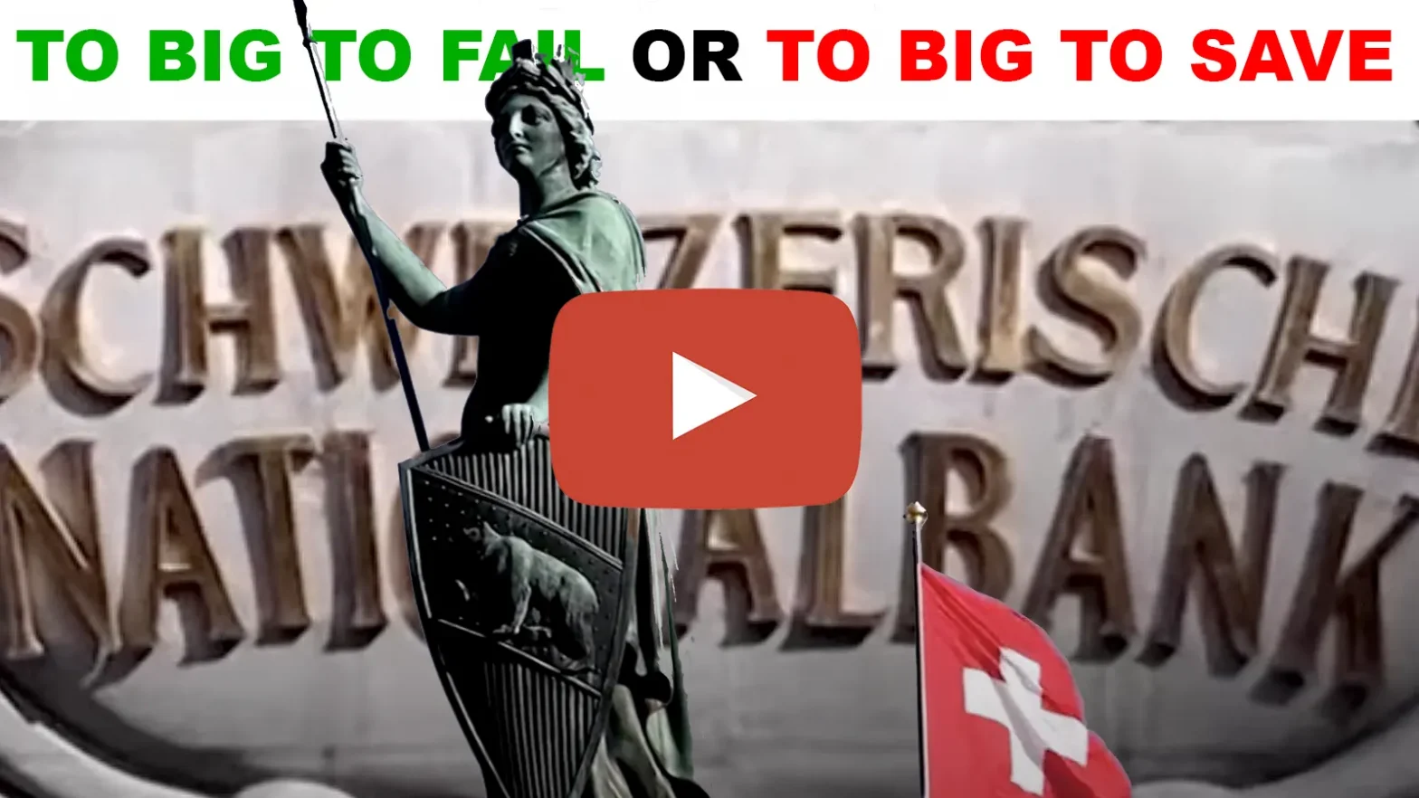 to big to faile or to big to save credit suisse 5